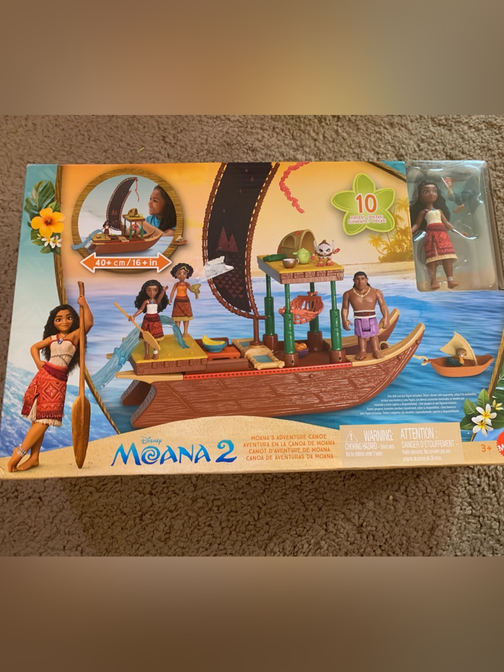 Disney Moana 2 Moana's Adventure Canoe Playset